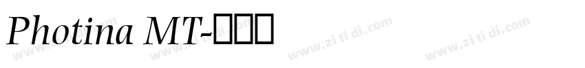 Photina MT字体转换